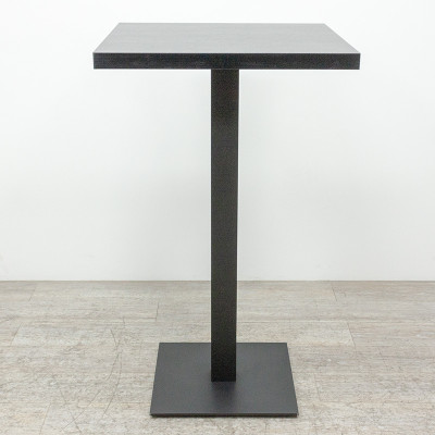 Table haute carrée Noir