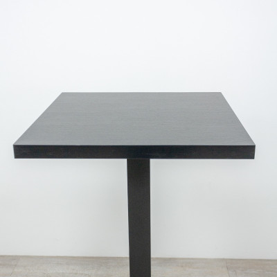 Table haute carrée Noir