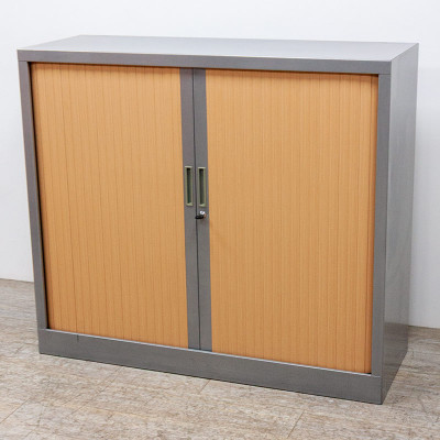 Armoire basse Poirier / Gris 2nd C.