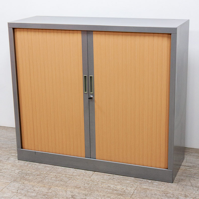 Armoire basse Poirier / Gris 2nd C.