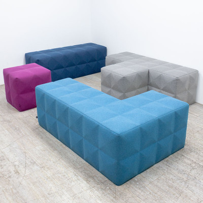 Buzzispace Banc acoustique Bleu C.
