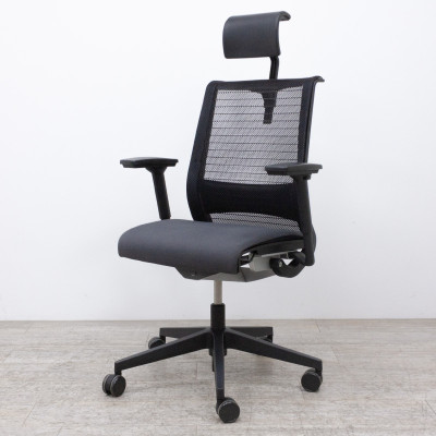 Steelcase Think V1 Gris 3D +Têtière