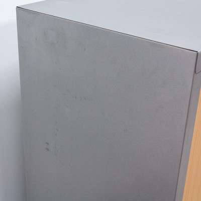 Armoire basse Poirier / Gris 2nd C.