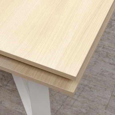 Table carrée L126 Chêne Fil