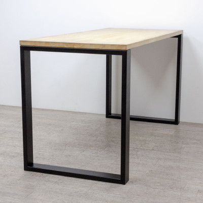 Table haute L200 Bois / Noir