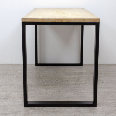 Table haute L200 Bois / Noir