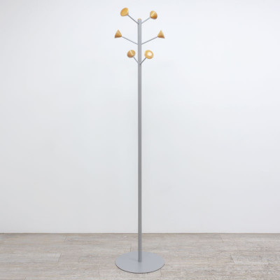 Porte manteaux 6 patères Gris Alu