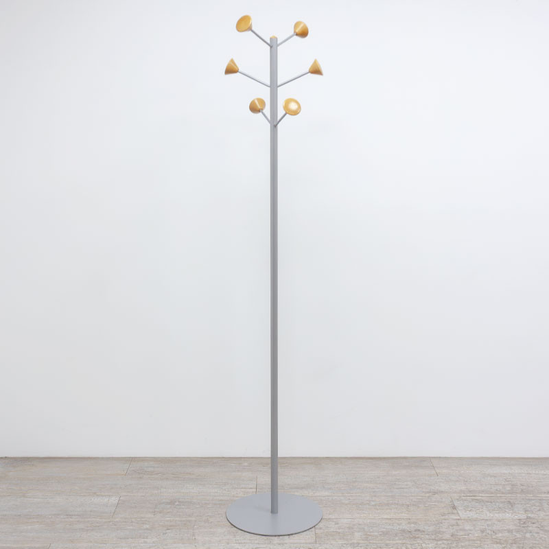 Porte manteaux 6 patères Gris Alu