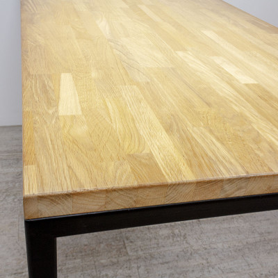 Table haute L200 Bois / Noir