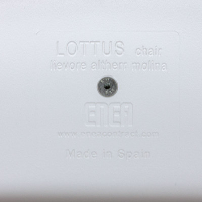 Enea Lottus 4 pieds Blanc / Bleu