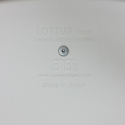 Enea Lottus Chaise 4 pieds Blanc