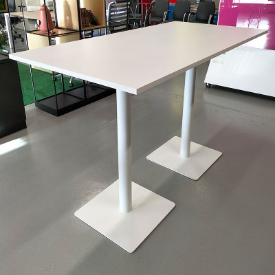 Table Haute L160 Blanc