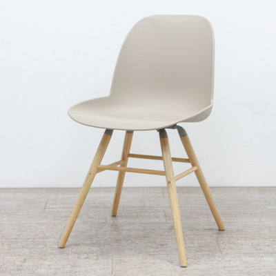 Chaise Zuiver Beige / Bois