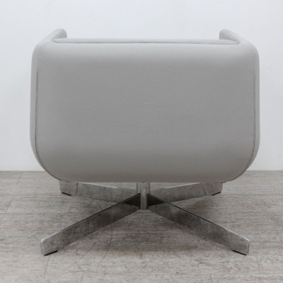 Fauteuil pivotant Gris / Chromé