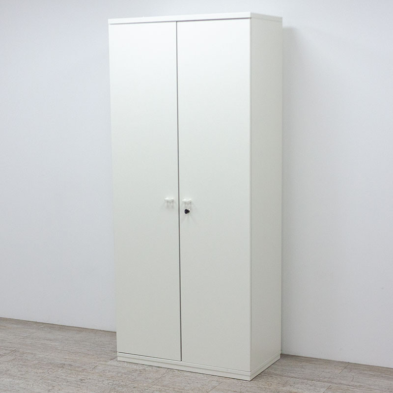 Armoire haute portes b. L80 Blanc