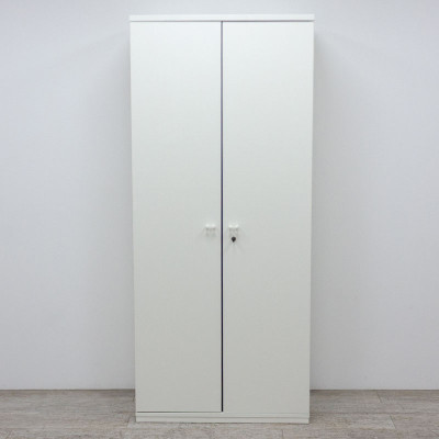 Armoire haute portes b. L80 Blanc