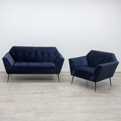 Fauteuil Dutchbone Bleu profond