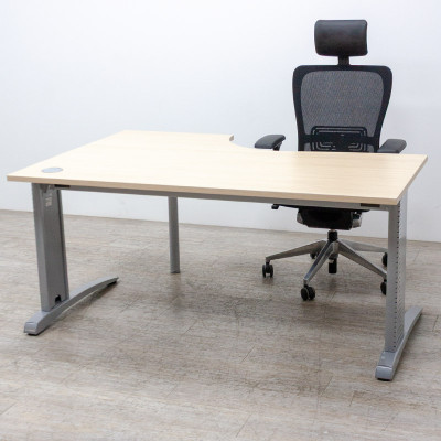 Plan compact droite L160 Chêne