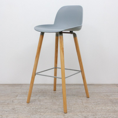 Tabouret Zuiver Gris / Bois