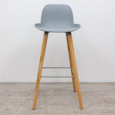 Tabouret Zuiver Gris / Bois