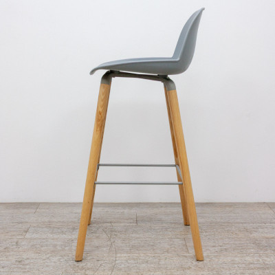 Tabouret Zuiver Gris / Bois
