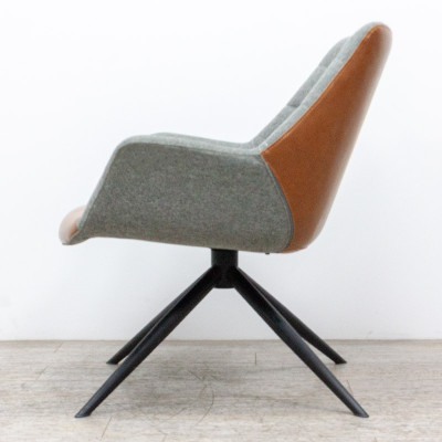 ZUIVER Doulton pivotant Gris / Brun