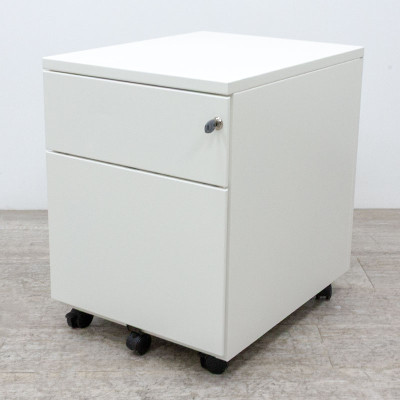 Caisson 2 tiroirs blanc