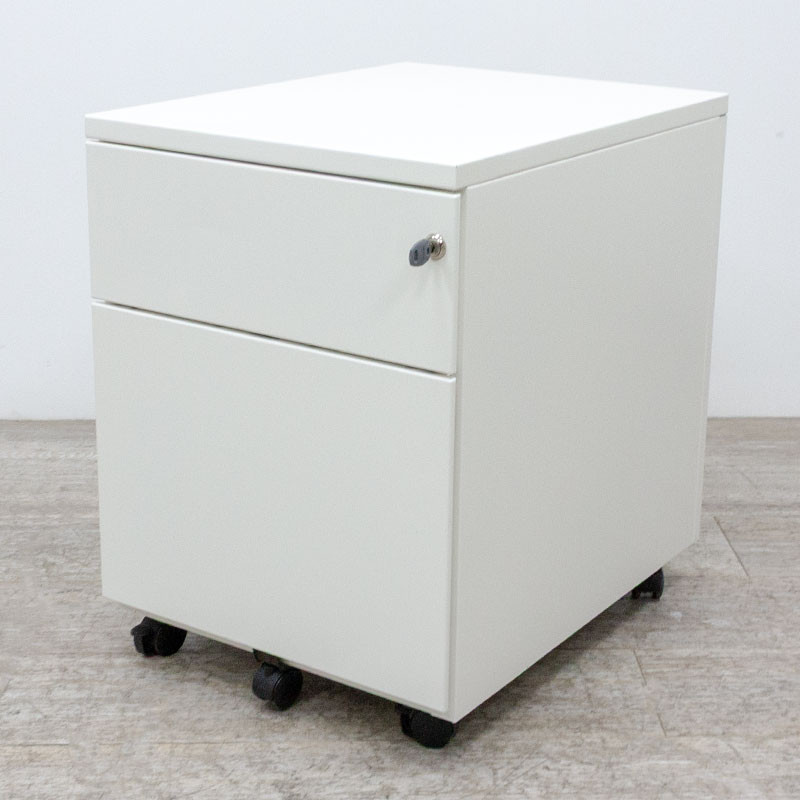 Caisson 2 tiroirs blanc