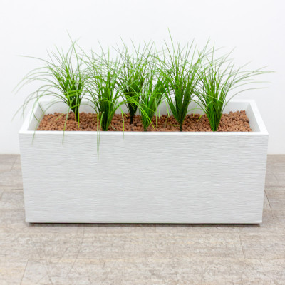 Bac à plantes artificielles Gris