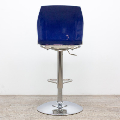 KASTEL Kalea Tabouret Blanc / Bleu