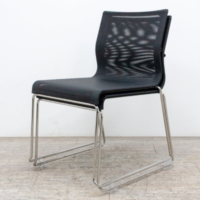 Chaise ICF Stick Chair Résille Noir