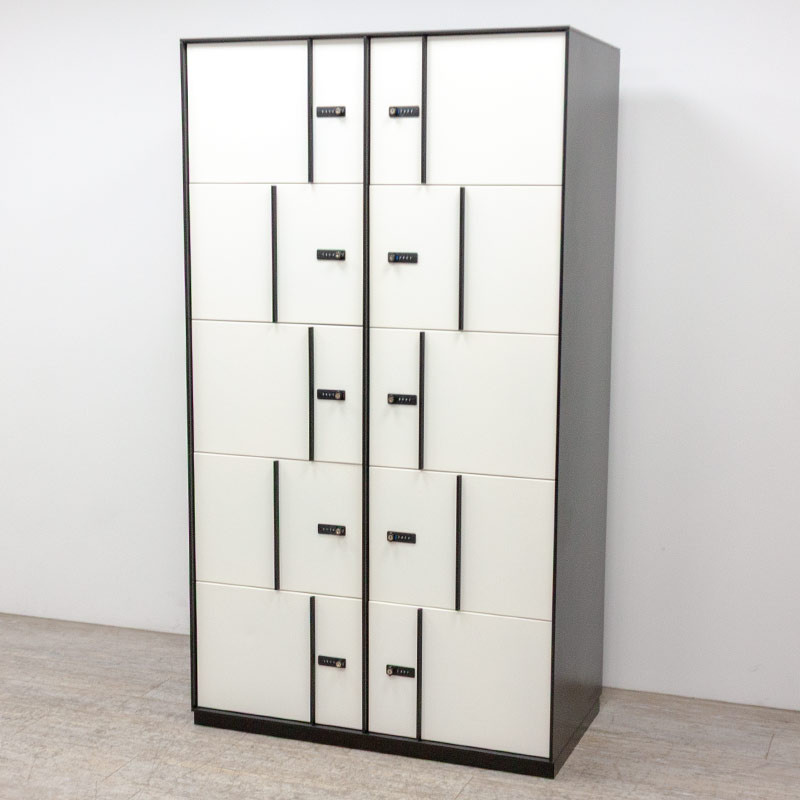 Vestiaire 10 cases Noir / Blanc