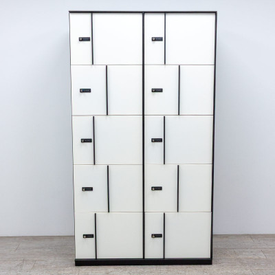 Vestiaire 10 cases Noir /Blanc