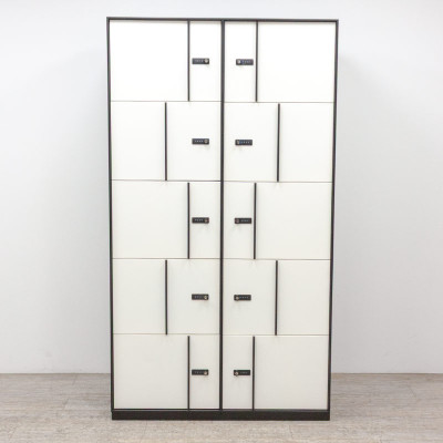 Vestiaire 10 cases Noir / Blanc