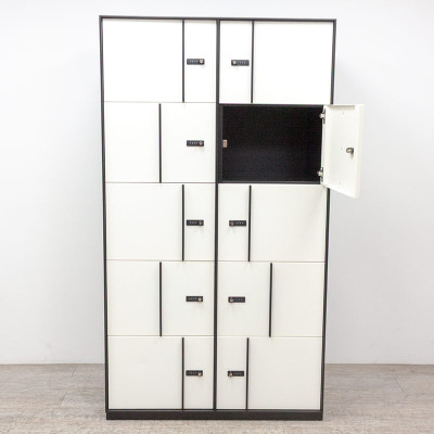 Vestiaire 10 cases Noir / Blanc