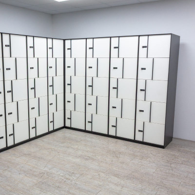 Vestiaire 10 cases Noir /Blanc