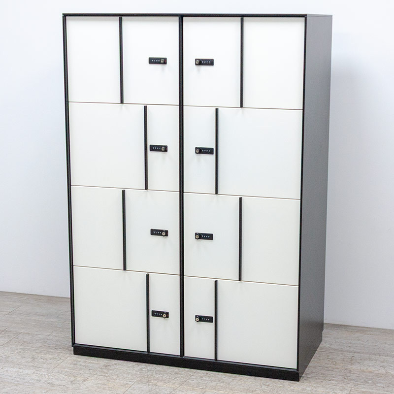 Vestiaire 8 cases Noir /Blanc