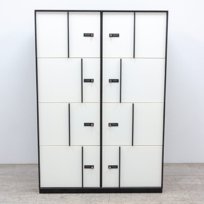 Vestiaire 8 cases Noir /Blanc