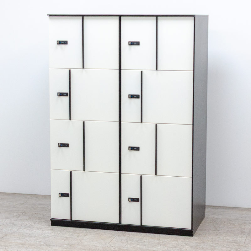 Vestiaire 8 cases Noir /Blanc