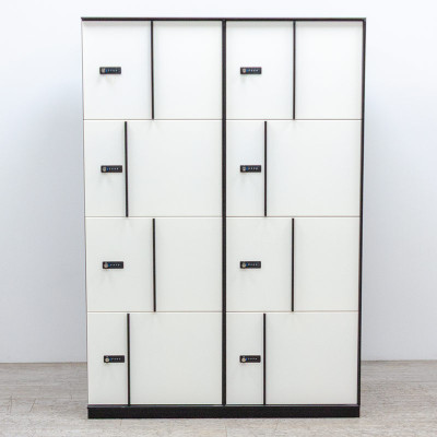 Vestiaire 8 cases Noir /Blanc