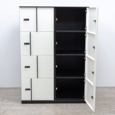 Vestiaire 8 cases Noir /Blanc