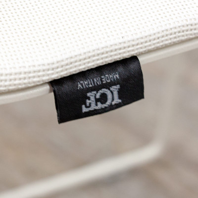 ICF Stick Stool Blanc / Chromé