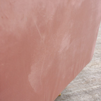 BAÏTA Fauteuil en velours Rose/Doré