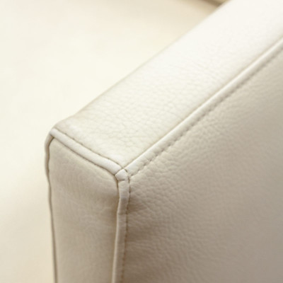 ZANOTTA Canapé en cuir Blanc cassé