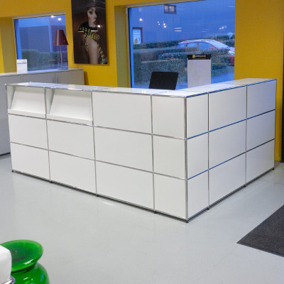 USM HALLER Banque d'accueil Blanc