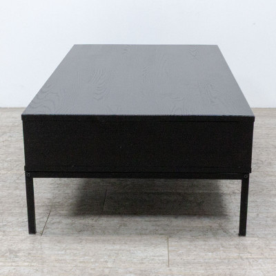 Table basse L120 en bois Noir