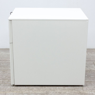 Caisson 2 tiroirs Blanc avec clé