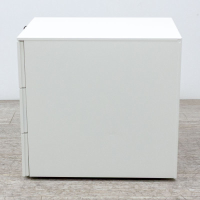 Caisson 3 tiroirs Blanc avec clé