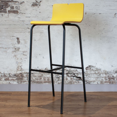 SiF Tabouret haut en Bois Jaune