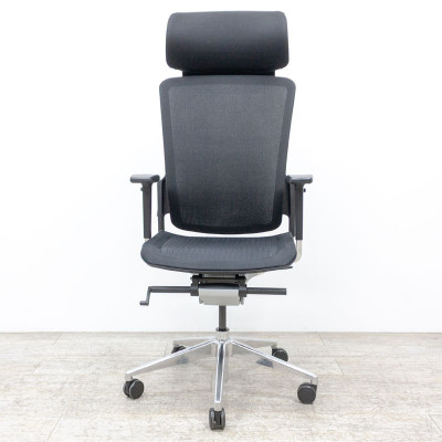 EUROSIT Fauteuil en résille Noir 4D
